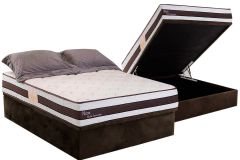 Cama Box Baú Filhão +Colchão Molas Ness Herval