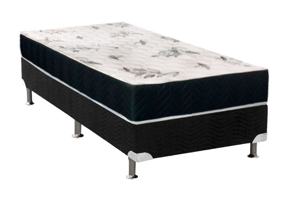 Cama Box CRC +Colchão Espuma D28 Nápoles Orthoflex