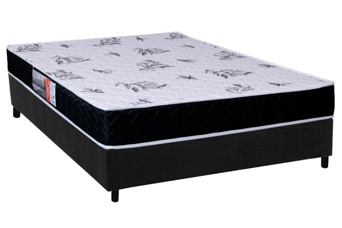 Cama Box CRC +Colchão Espuma D28 Nápoles Orthoflex
