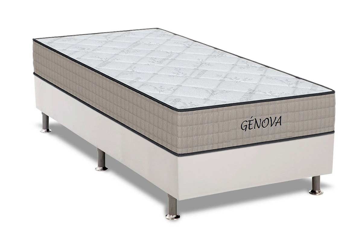 Cama Box CRC +Colchão Espuma D45 Genova Orthoflex