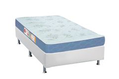 Cama Box Filhão +Colchão Espuma D45 Sleep Max Castor