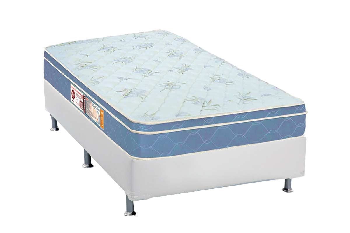 Cama Box CRC +Colchão Espuma D45 Sleep Max Castor