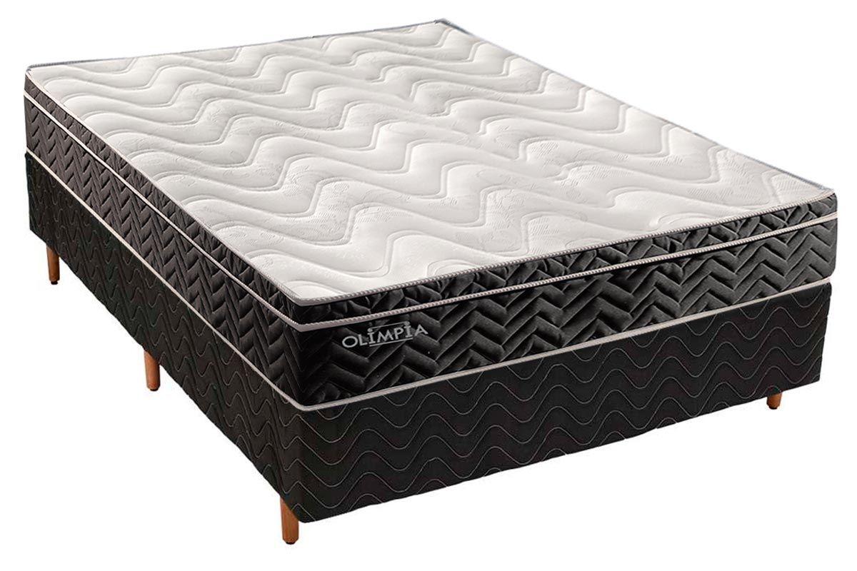 Cama Box CRC +Colchão Molas Olímpia Paropas