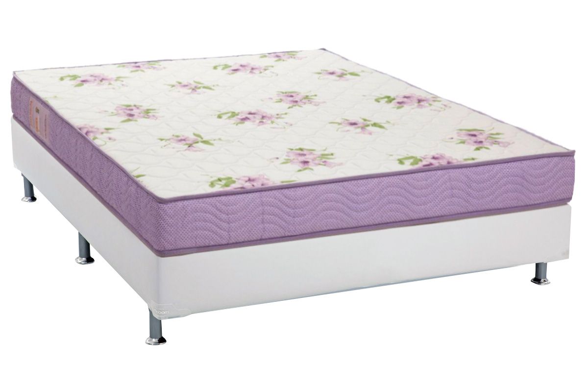 Cama Box CRC +Colchão D23 Physical Super Ortobom
