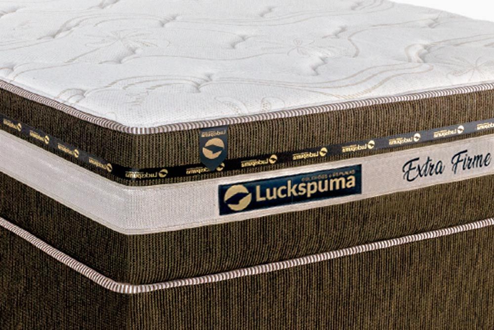 Cama Box CRC +Colchão Molas Esplendor Luckspuma