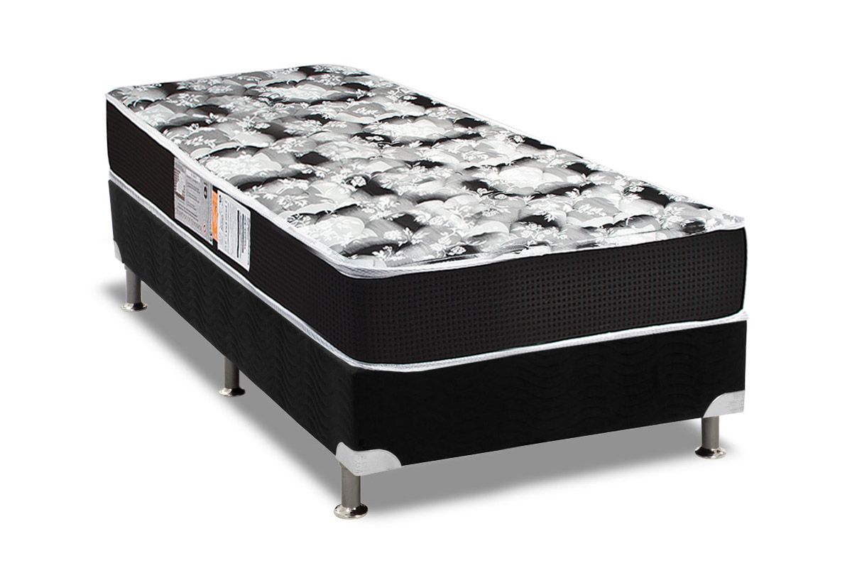 Cama Box CRC +Colchão Espuma D33 Supreme Luckspuma