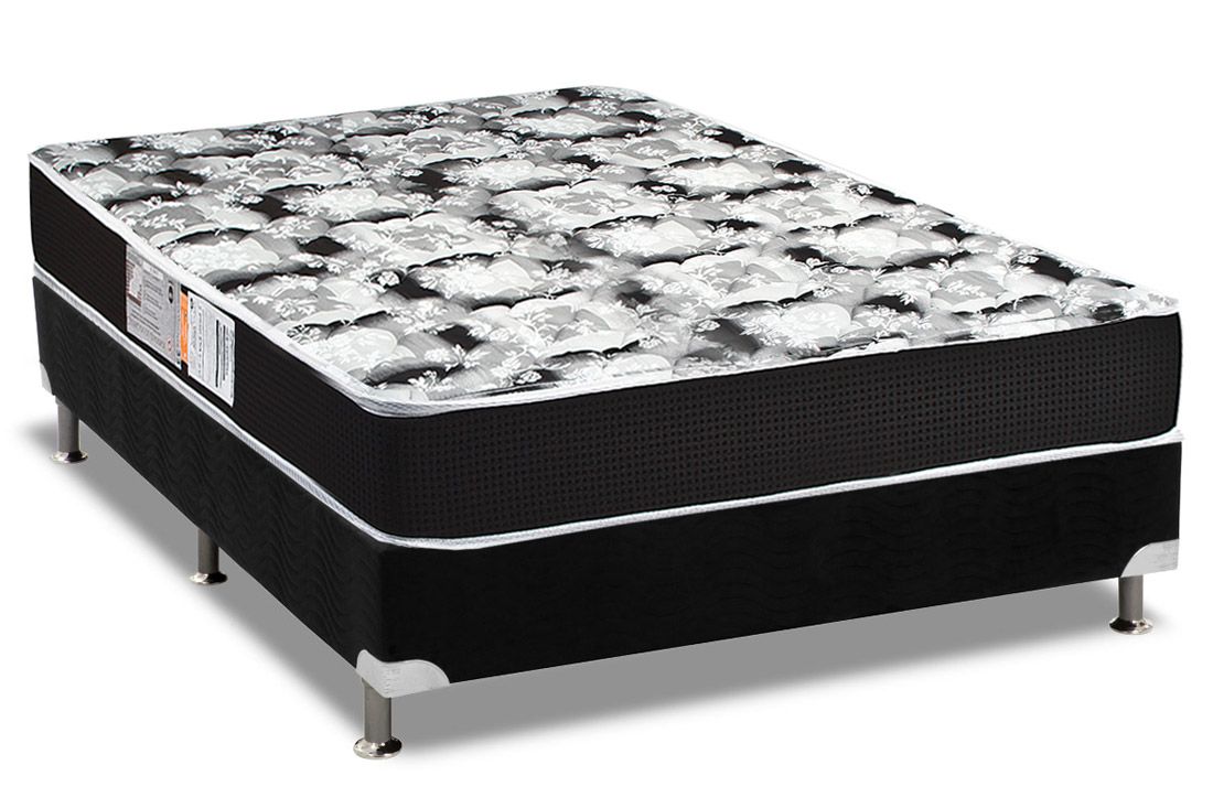 Cama Box CRC +Colchão Espuma D33 Supreme Luckspuma