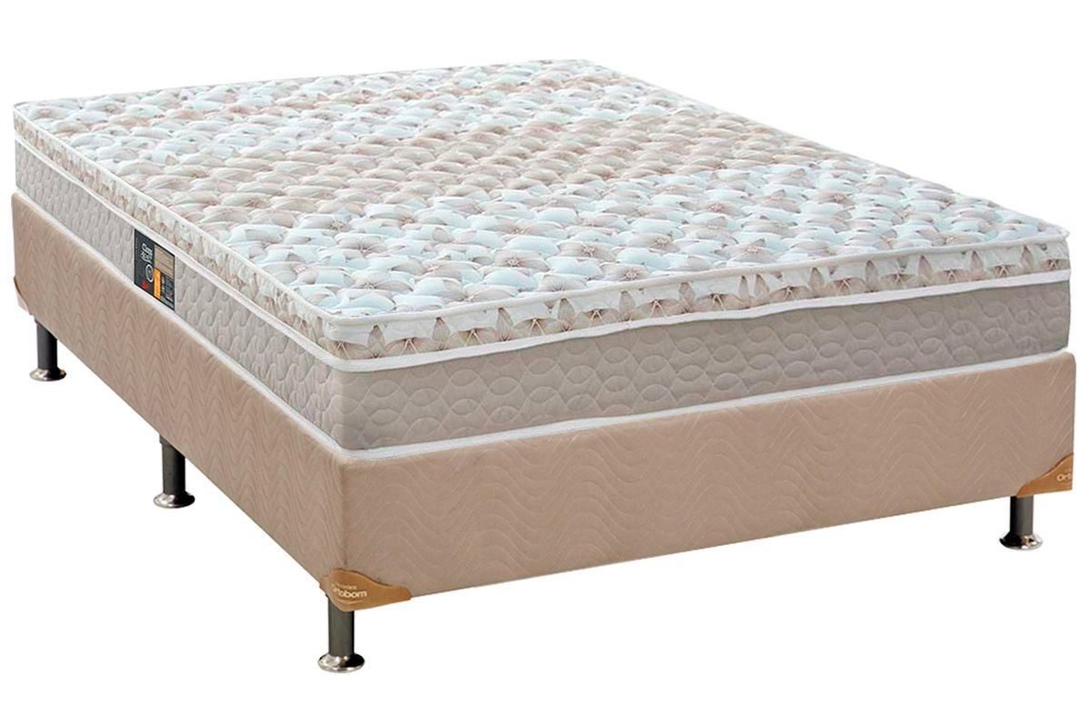 Cama Box CRC +Colchão Molas Class Castor