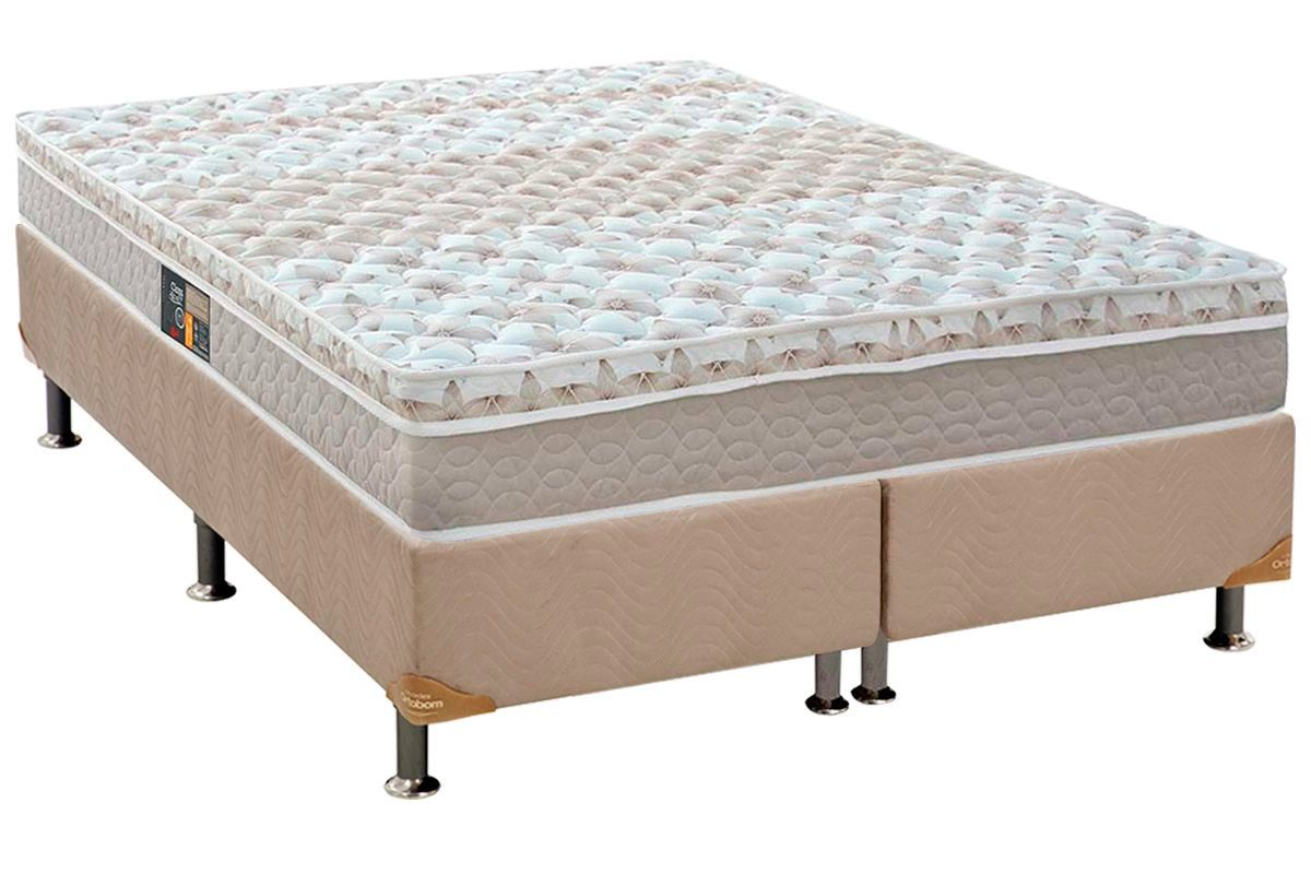 Cama Box CRC +Colchão Molas Class Castor