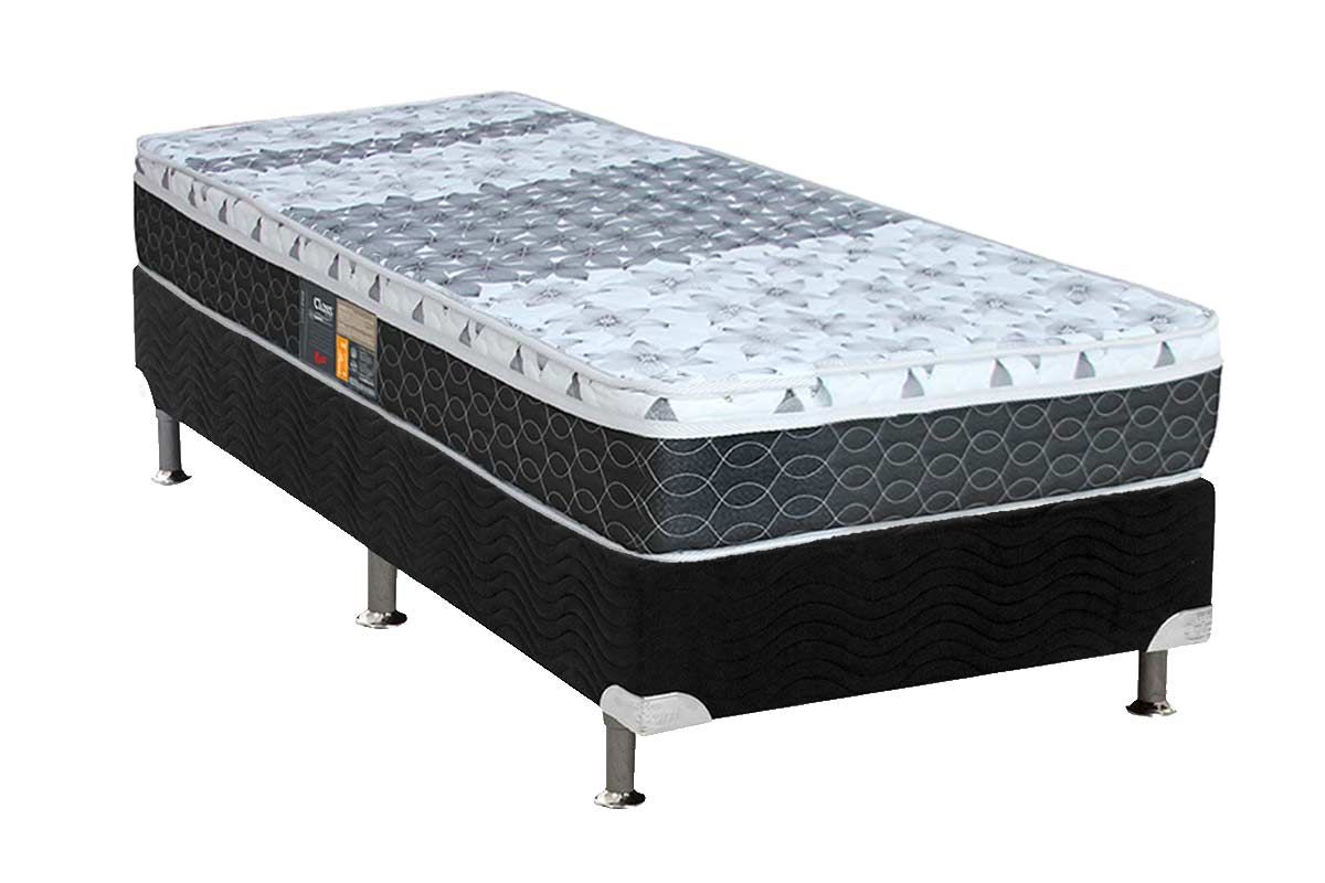 Cama Box CRC +Colchão Molas System Class Castor