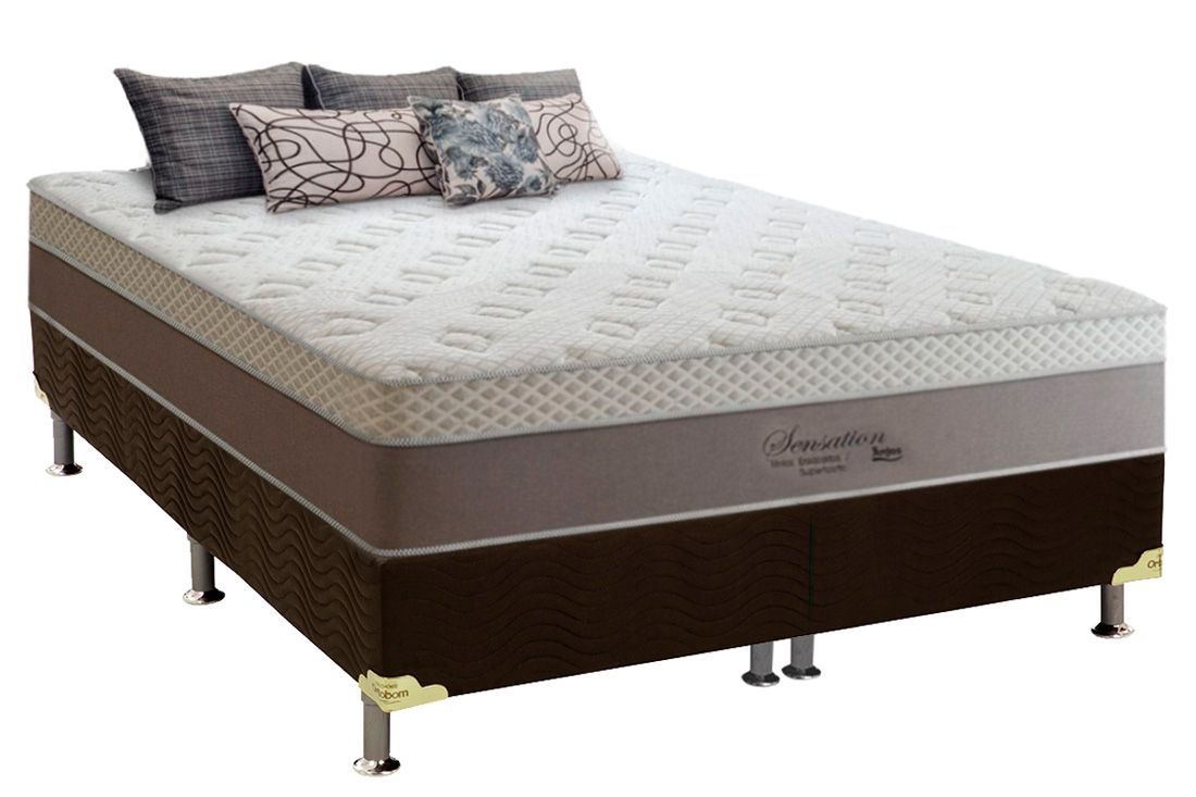 Cama Box CRC +Colchão Molas Sensation Anjos