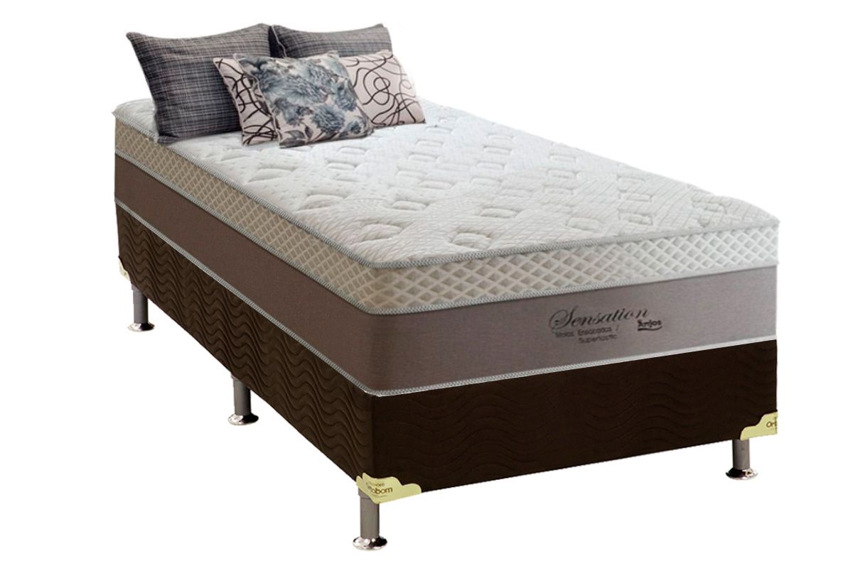 Cama Box CRC +Colchão Molas Sensation Anjos