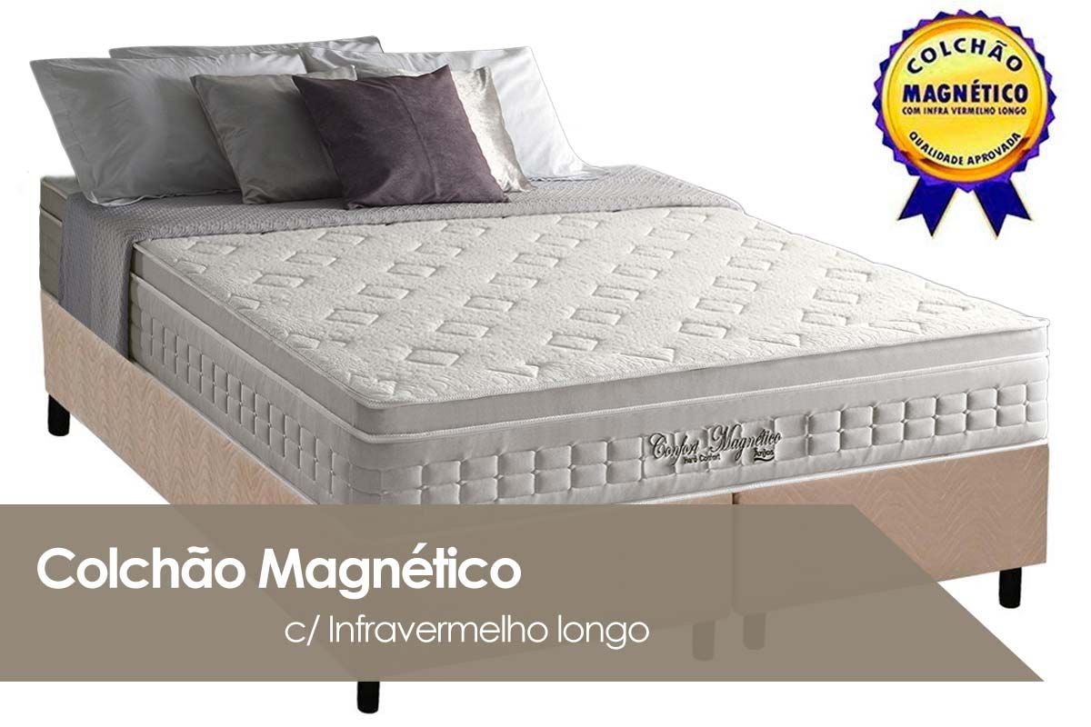 Cama Box CRC +Colchão Magnético Confort Anjos