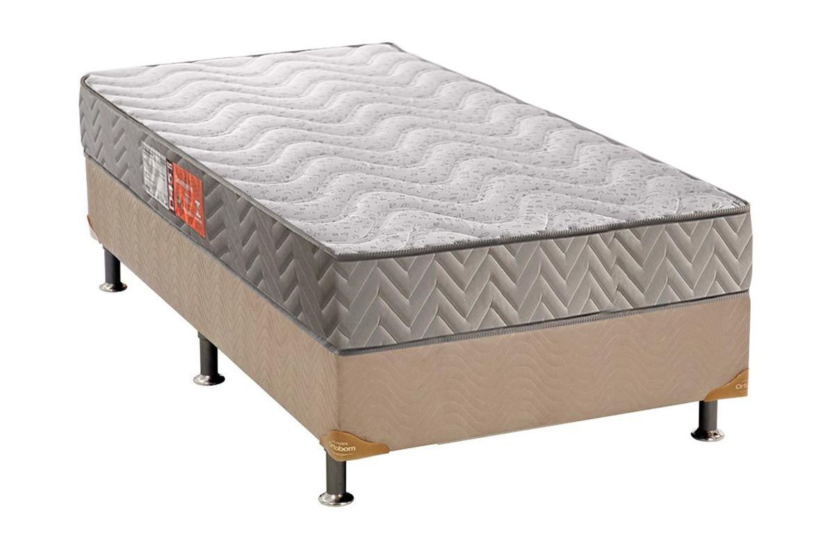 Cama Box CRC +Colchão Espuma D45 Pasquale Paropas