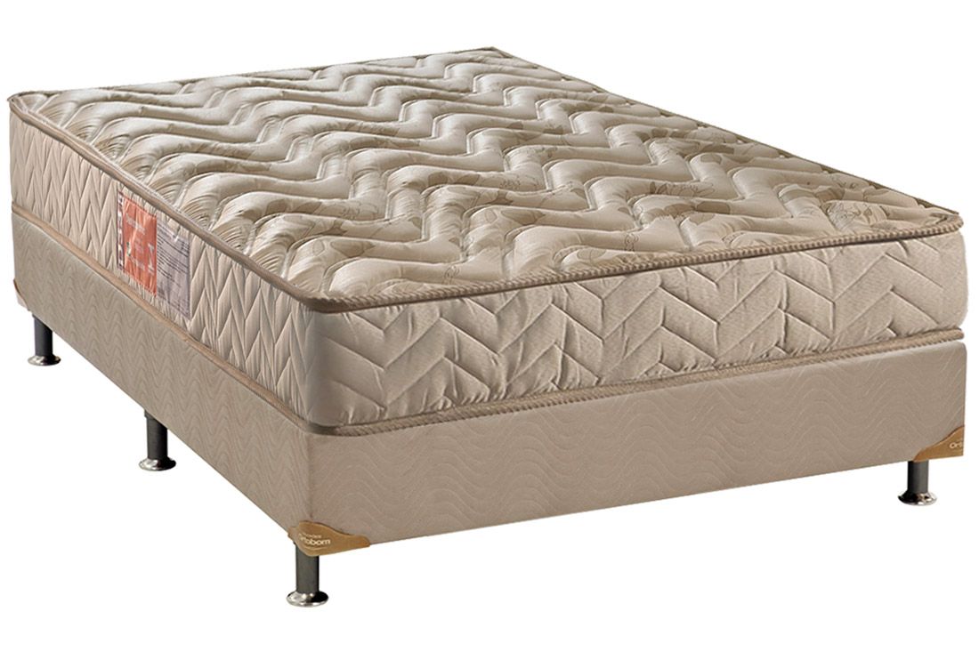 Cama Box CRC +Colchão Espuma D33 Pasquale Paropas