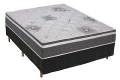 Cama Box Filhão +Colchão Espuma D33 Pérola Polar