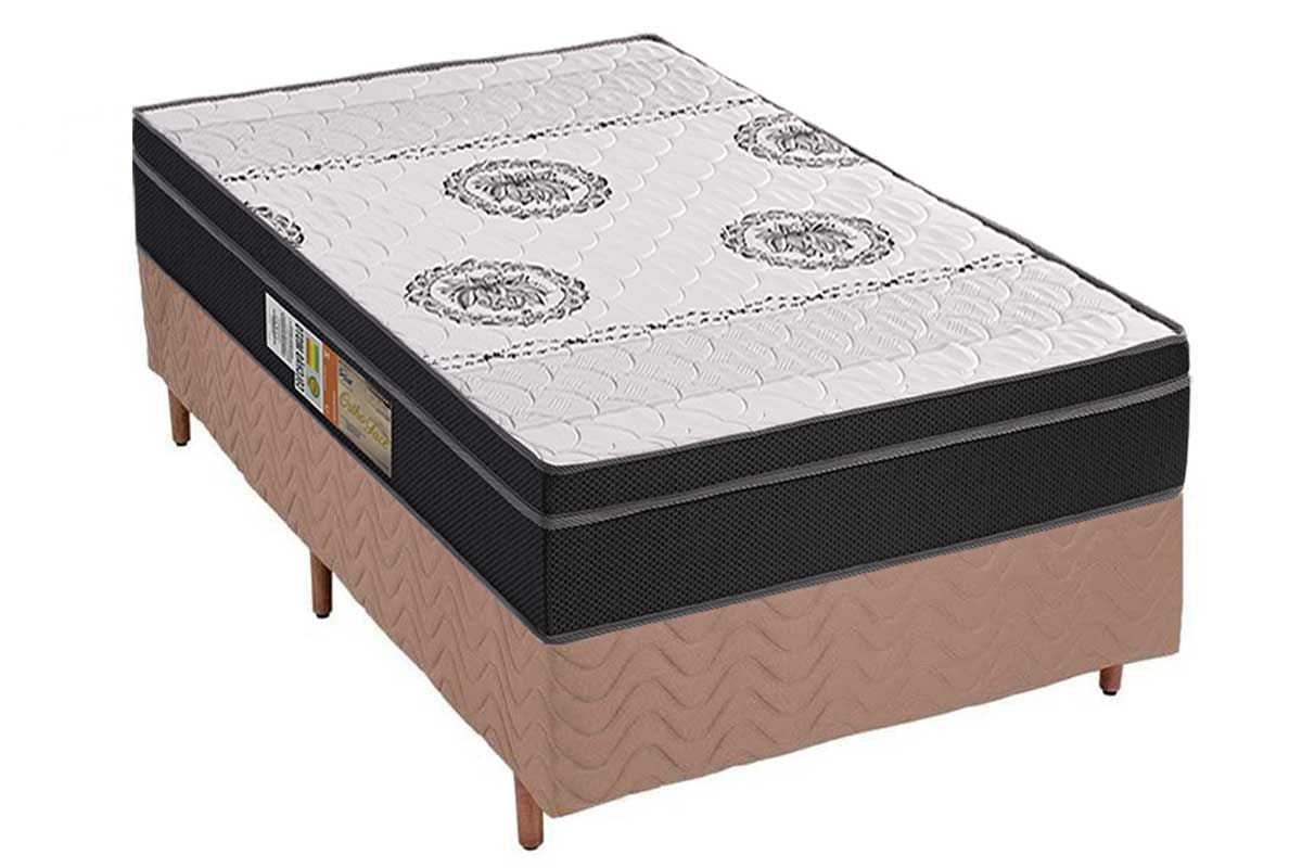 Cama Box CRC +Colchão Ortopédico Orthoface Polar