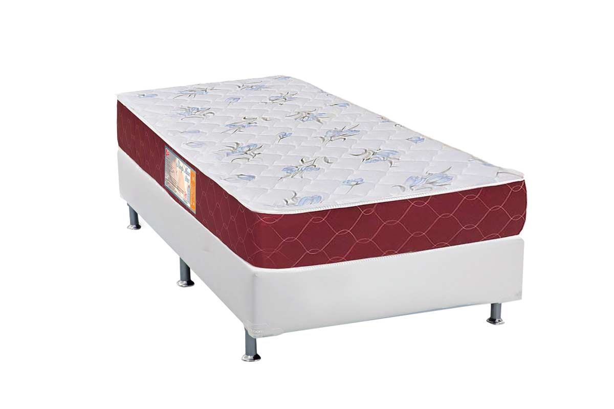 Cama Box CRC +Colchão Espuma Sleep Max Castor