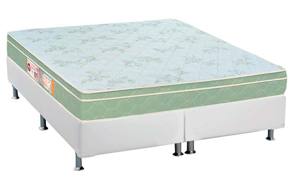 Cama Box CRC +Colchão Espuma D33 Sleep Max Castor
