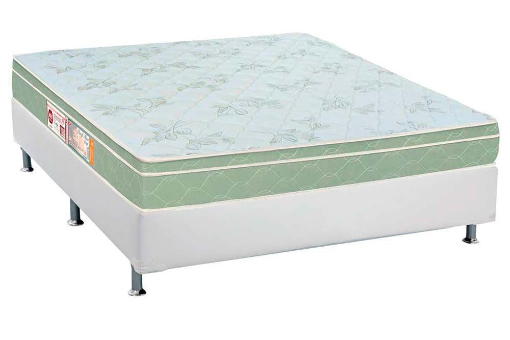 Cama Box CRC +Colchão Espuma D33 Sleep Max Castor