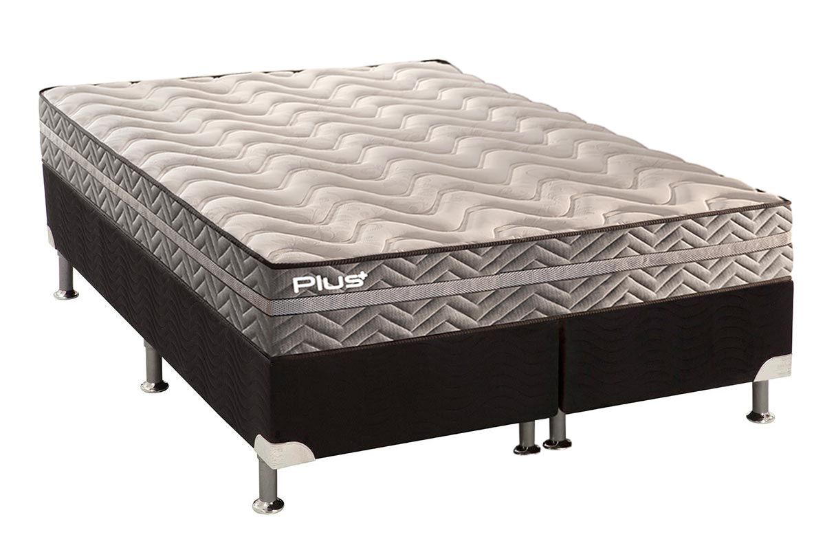 Cama Box CRC +Colchão Espuma D45 Pasquale Paropas