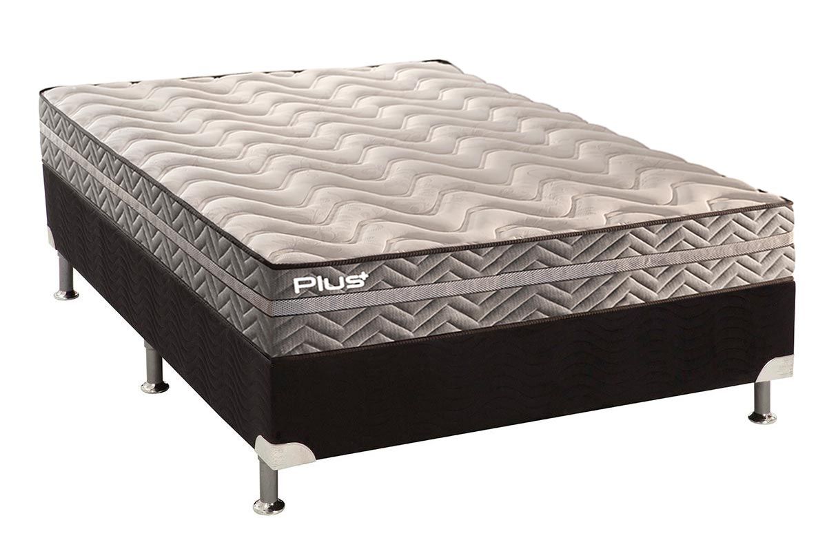 Cama Box CRC +Colchão Espuma D45 Pasquale Paropas