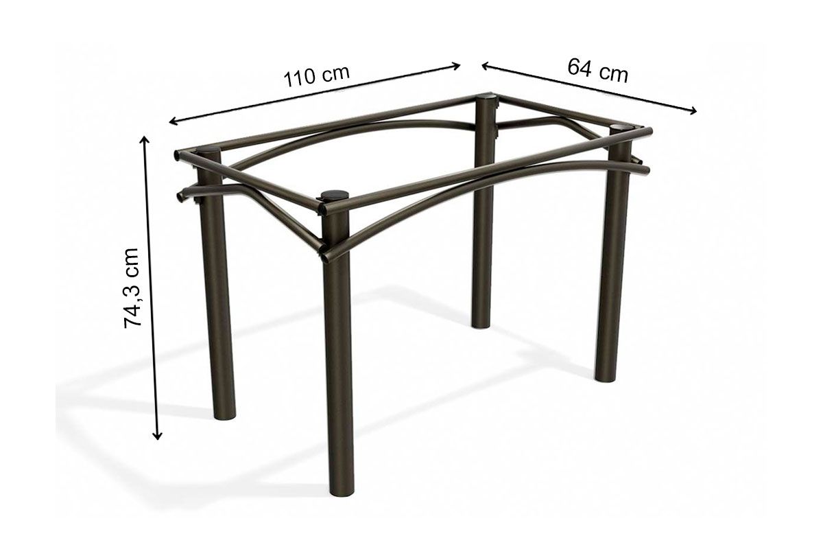Base Mesa de Jantar Elba M004 Aço s/Tampo Kappesberg Base Mesa de Jantar Elba M004 Aço s/Tampo Kappesberg