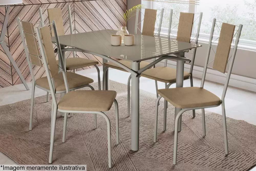 Base Mesa de Jantar Elba M004 Aço s/Tampo Kappesberg Base Mesa de Jantar Elba M004 Aço s/Tampo Kappesberg