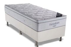 Cama Box Filhão +Colchão Molas Freedom Ortobom