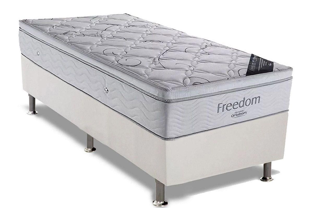 Cama Box CRC +Colchão Molas Freedom Ortobom