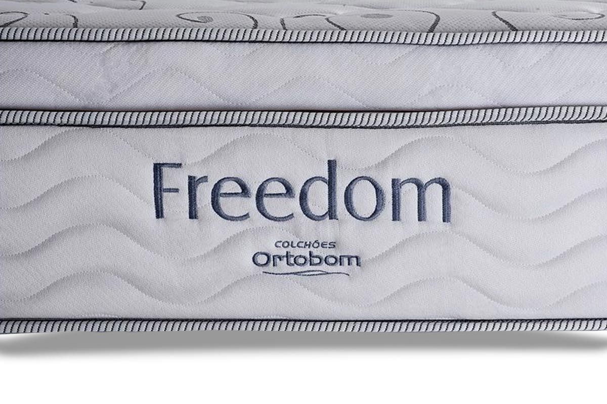 Cama Box CRC +Colchão Molas Freedom Ortobom