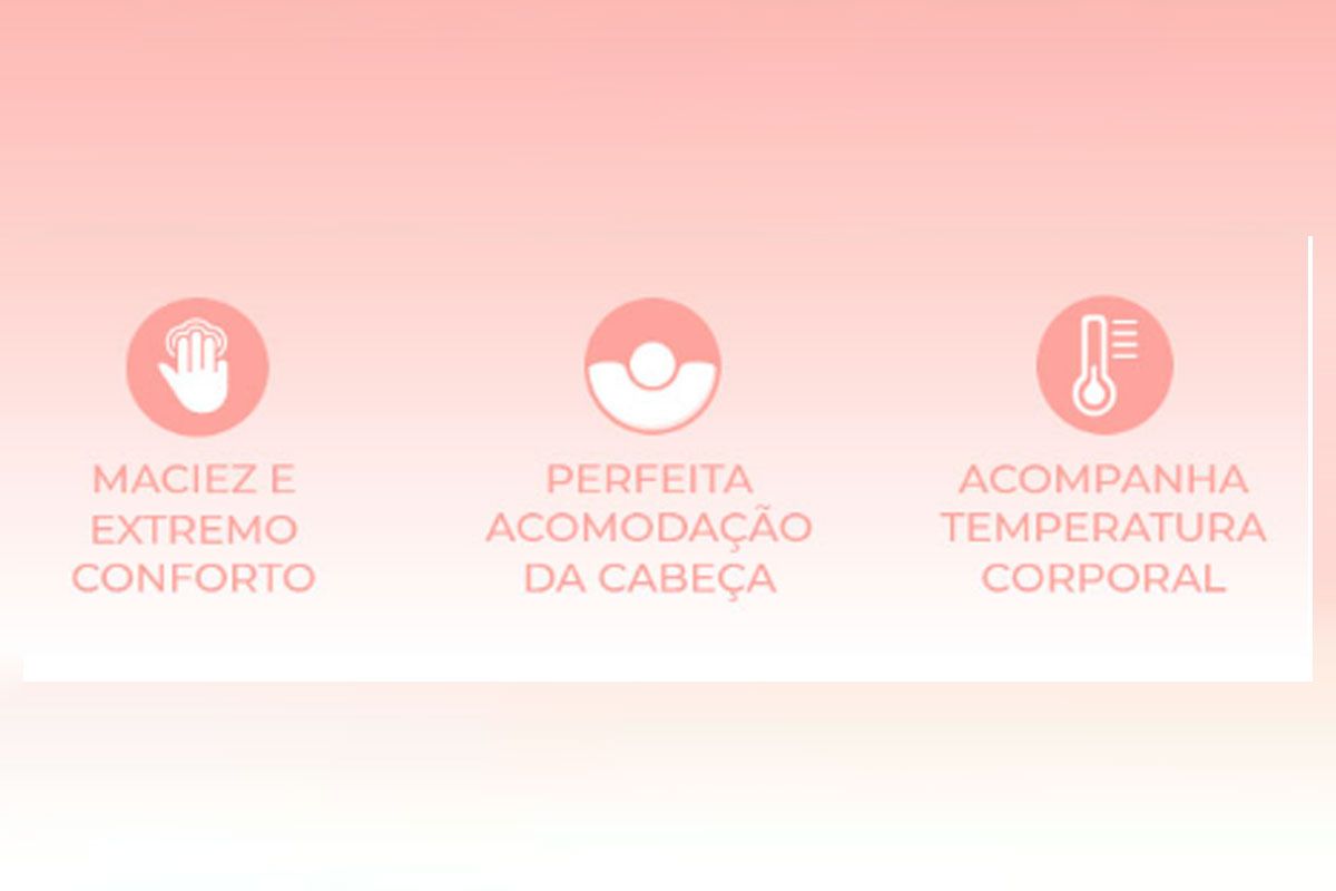 Travesseiro Infantil BB3002 NasaBaby 200Fios Duoflex