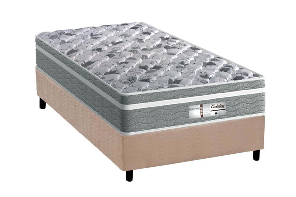 Cama Box CRC +Colchão Molas Evolution Probel
