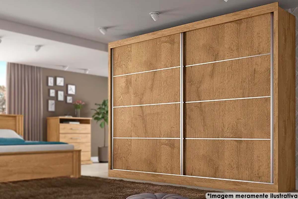 Guarda Roupa Casal 2 Portas e 4 Gavetas Verona Plus Europa