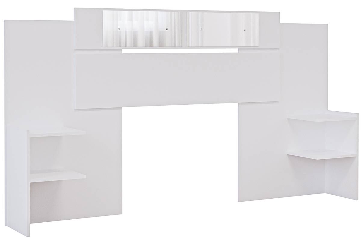 Cabeceira Box Madeirado Panan Extensível MilaBranco