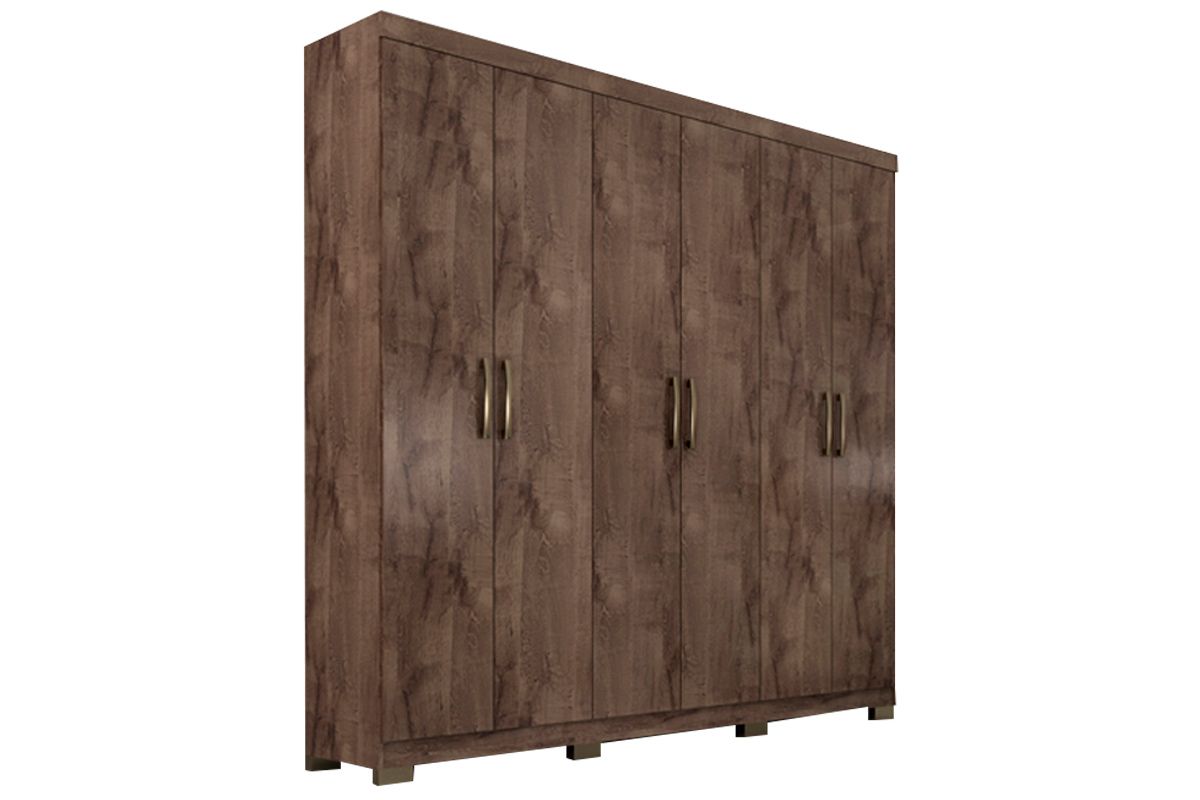 Guarda Roupa Casal 6 Portas e 3 Gavetas Clara Panan Guarda Roupa Casal 6 Portas e 3 Gavetas Clara Panan