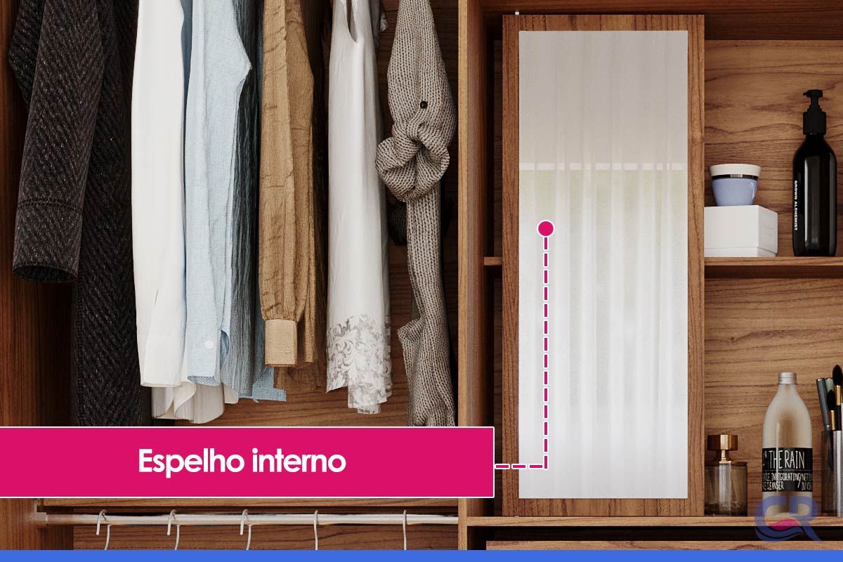 Guarda Roupa Casal 6 Portas e 3 Gavetas Clara Panan Guarda Roupa Casal 6 Portas e 3 Gavetas Clara Panan