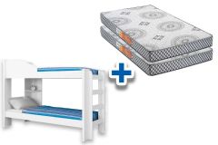 Colchão Pérola Polar (2Un) + Beliche Indy