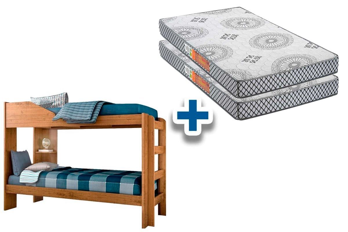 Colchão Pérola Polar (2Un) + Beliche Indy