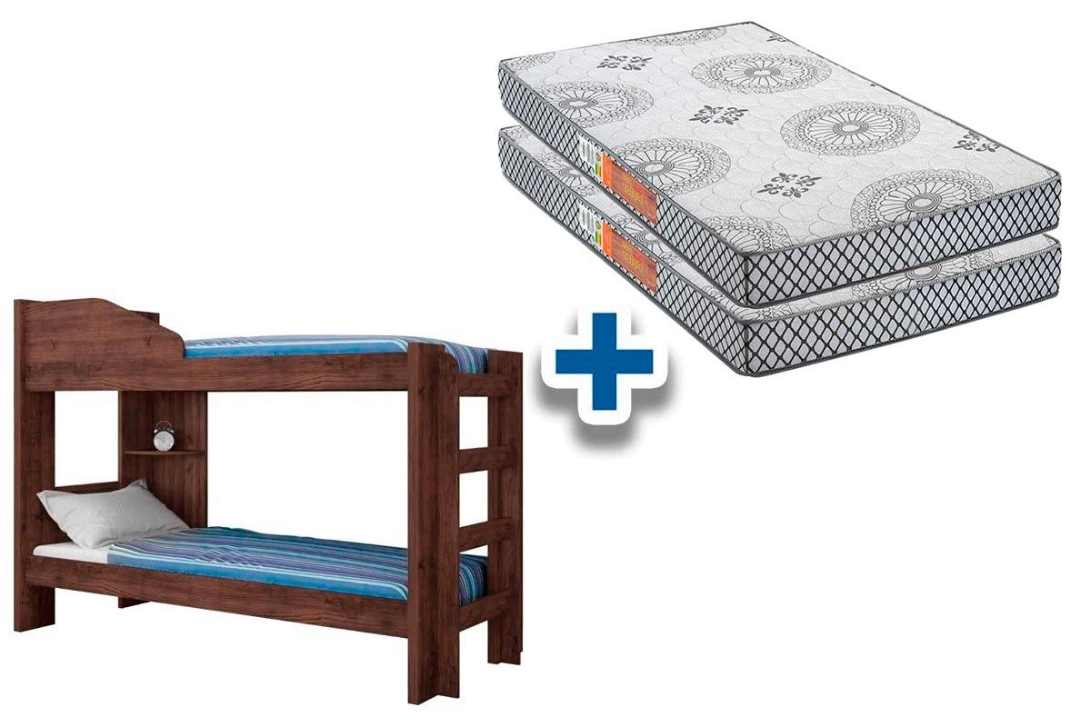 Colchão Pérola Polar (2Un) + Beliche Indy