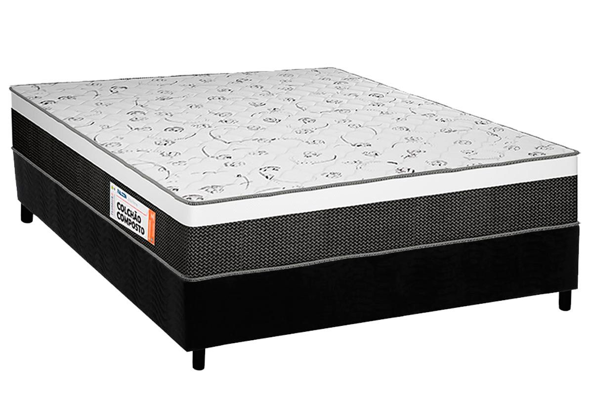Cama Box CRC +Colchão Ortopédico Falcon Plumatex