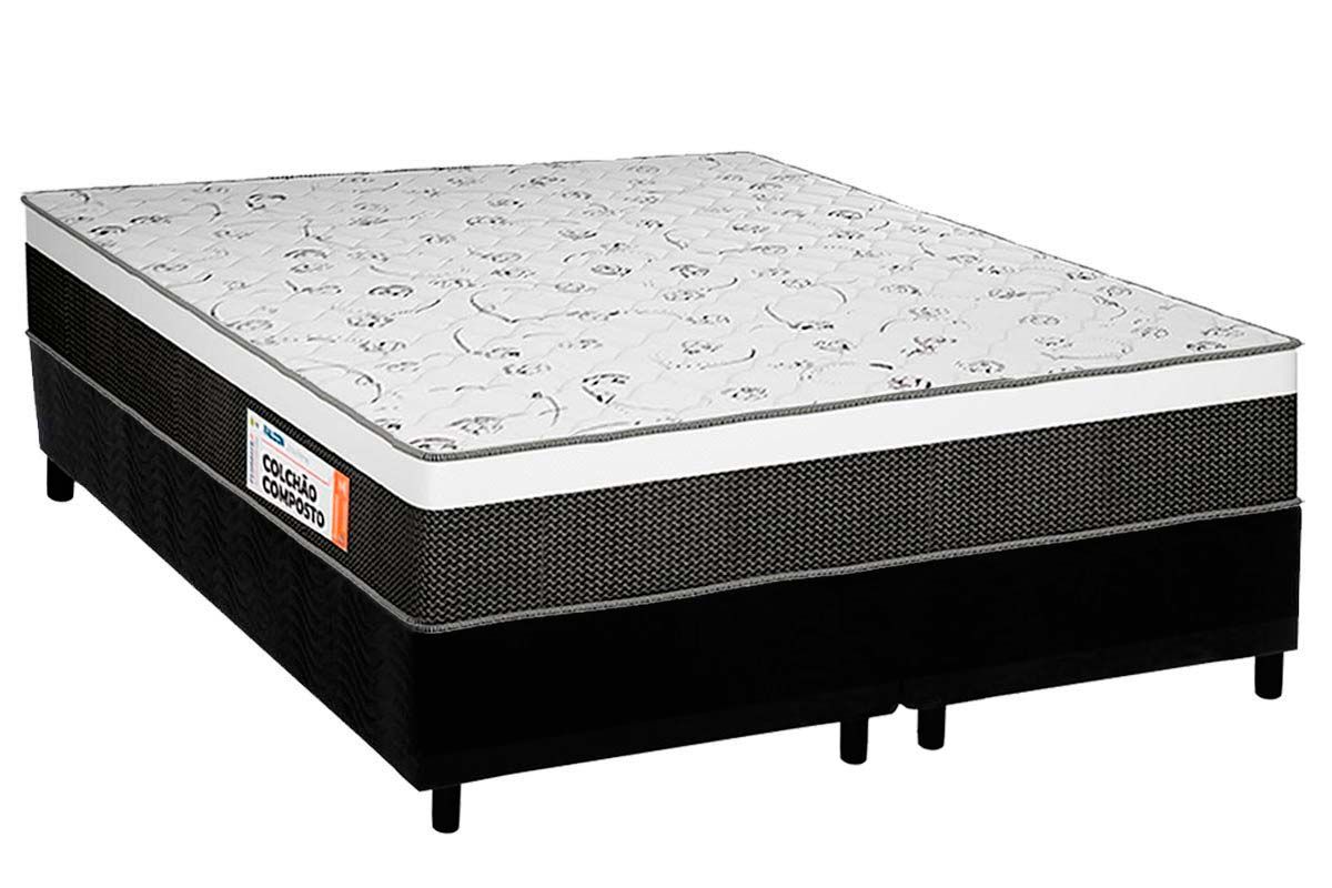Cama Box CRC +Colchão Ortopédico Falcon Plumatex