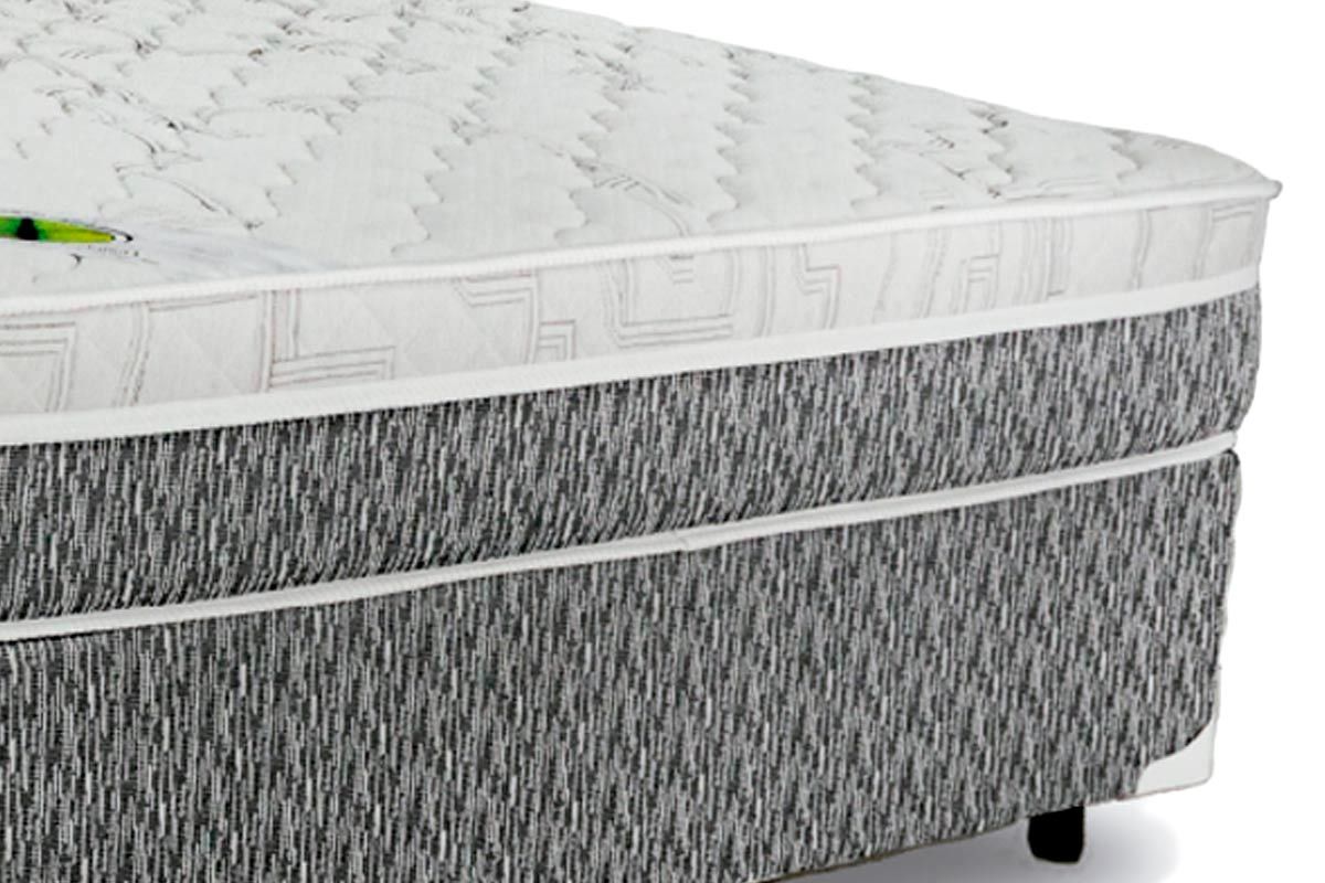 Cama Box Baú CRC +Colchão Molas Aspen Luckspuma
