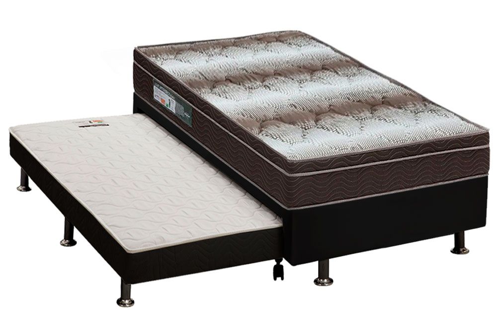 Cama Box CRC +Colchão Ortopédico Light Ortobom