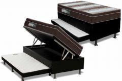 Cama Baú c/Aux Filhão +Colchão Ortopédico Light Ortobom