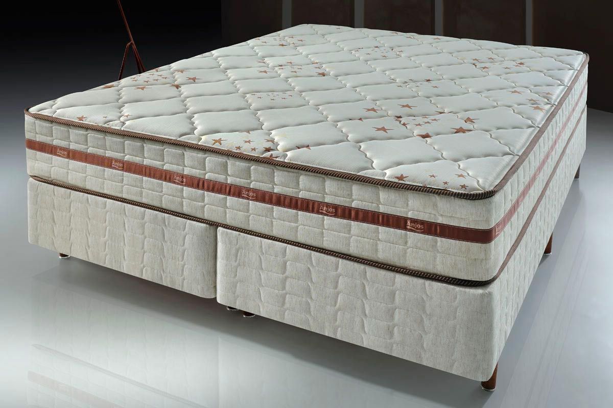Cama Baú c/Aux CRC +Colchão Molas Classic Anjos