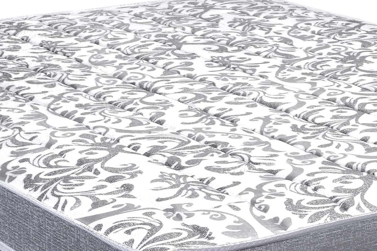 Cama Box Baú : Colchão Molas Anjos Superlastic Anjos All Star + Base CRC Suede Gray