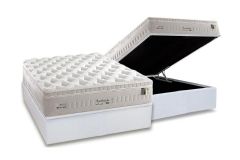 Cama Box Baú Filhão +Colchão Molas Impressione Anjos