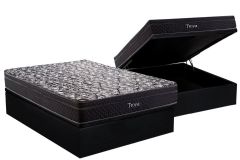 Cama Box Baú Filhão +Colchão Molas Troya Herval