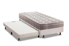 Conjunto Box: Colchão Anatômico Paropas D28 Pasquale + Base CRC Courano Branco